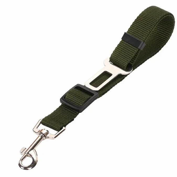 Adjustable Nylon Pet Car Seat Belt – Vehicle Safety Leash for Dogs & Cats