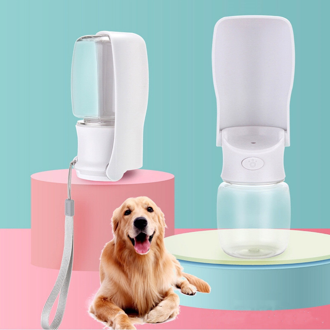 Portable Foldable Dog Water Bottle — Travel & Outdoor Pet Water Dispenser