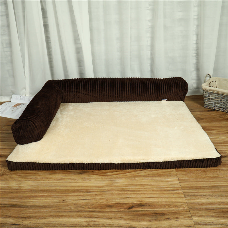 Plush Cozy Dog Bed – Soft Foam Pet Bed for Dogs & Cats, All-Season Comfort