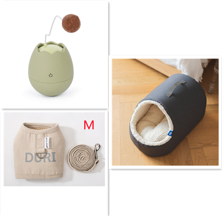 Interactive Tumbling Cat Toy with Feather Ball – Motion-Activated Play Toy