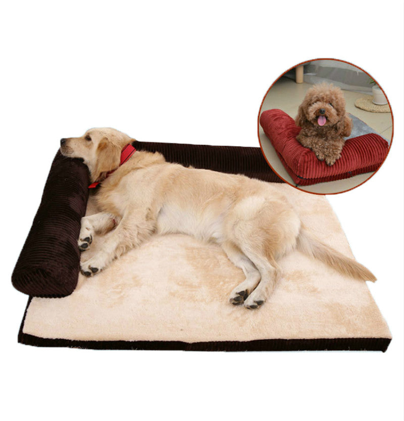 Plush Cozy Dog Bed – Soft Foam Pet Bed for Dogs & Cats, All-Season Comfort