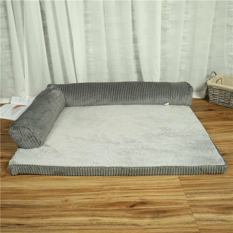 Plush Cozy Dog Bed – Soft Foam Pet Bed for Dogs & Cats, All-Season Comfort