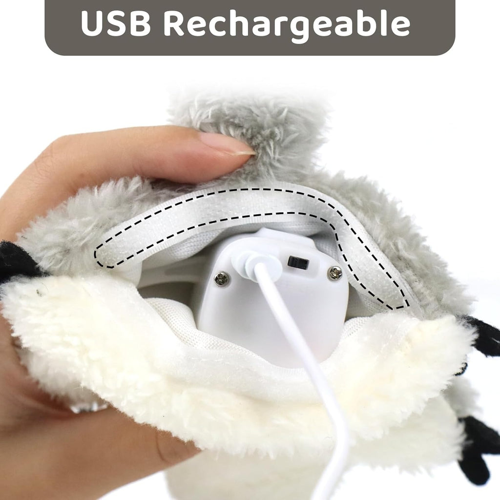 Rechargeable Touch-Activated Flapping Squirrel Toy – Interactive Cat Kicker Plush for Indoor Cats