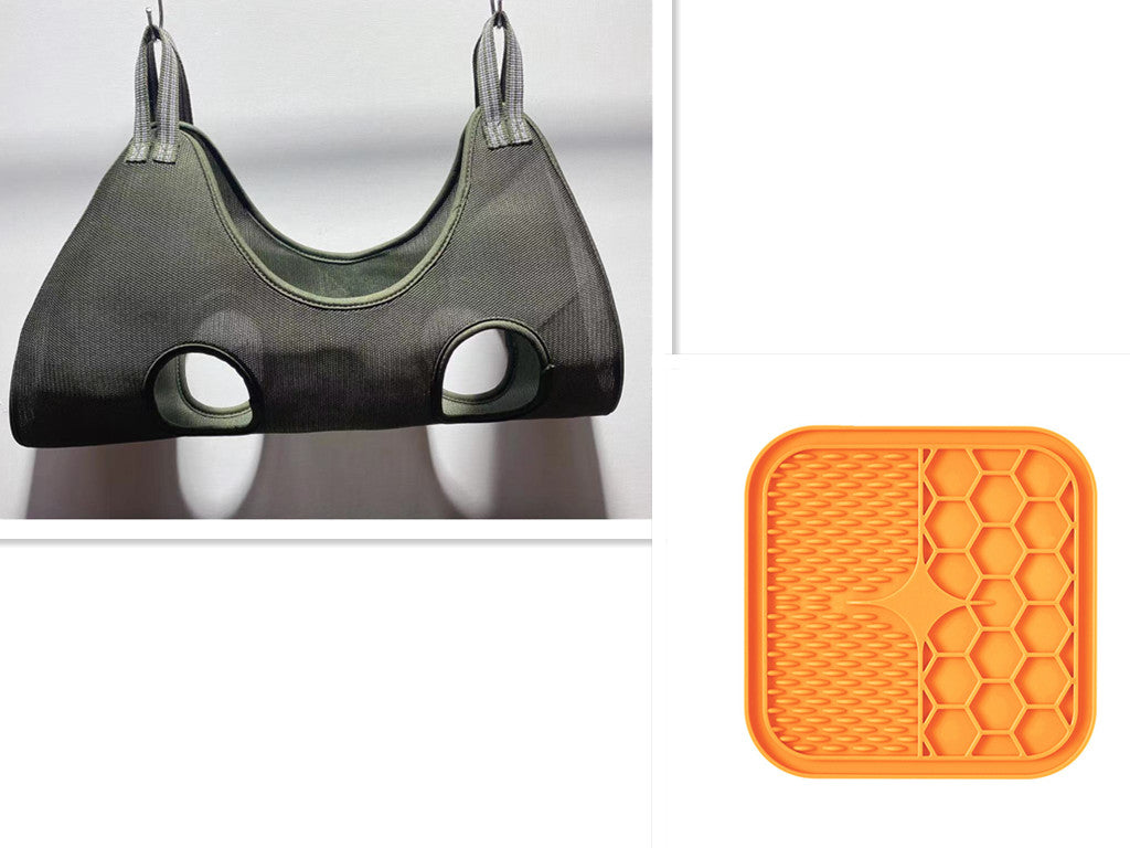 Pet Grooming Hammock for Cats & Small Dogs – Nail Trimming, Bathing & Ear Cleaning Support Sling