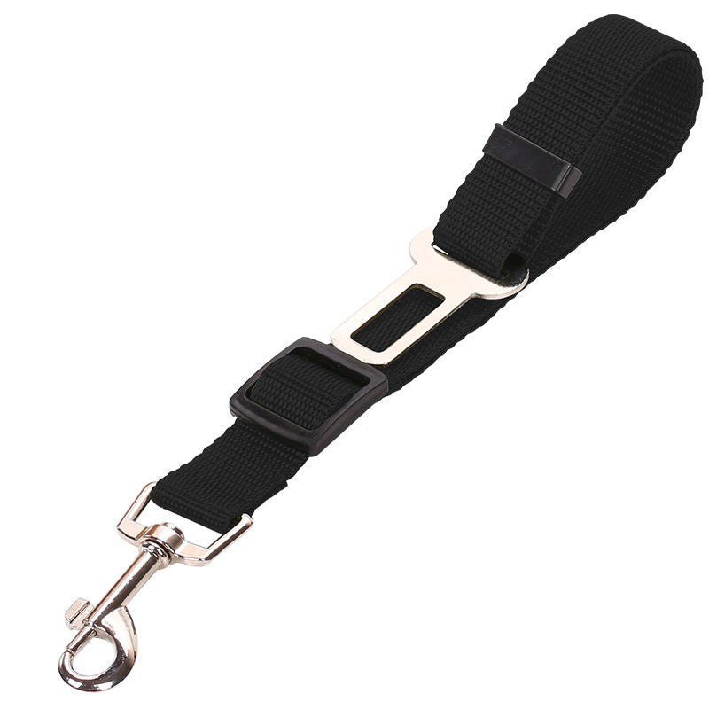Adjustable Nylon Pet Car Seat Belt – Vehicle Safety Leash for Dogs & Cats