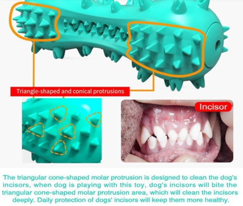Durable Dog Teeth-Cleaning Chew Stick – Aggressive Chewers Rubber Molar Toy