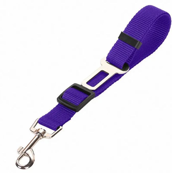 Adjustable Nylon Pet Car Seat Belt – Vehicle Safety Leash for Dogs & Cats