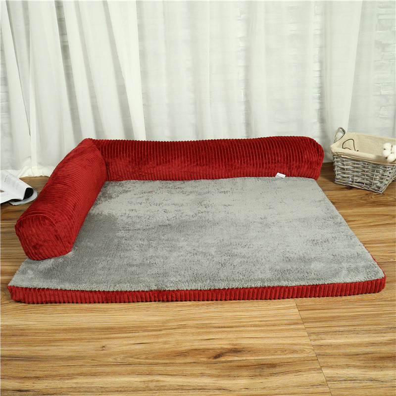 Plush Cozy Dog Bed – Soft Foam Pet Bed for Dogs & Cats, All-Season Comfort