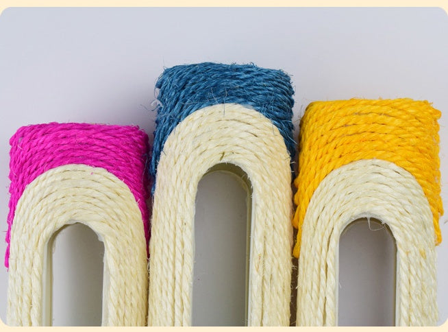 Sisal Rope Interactive Cat Puzzle Toy – Rolling Ball Scratch & Play Toy