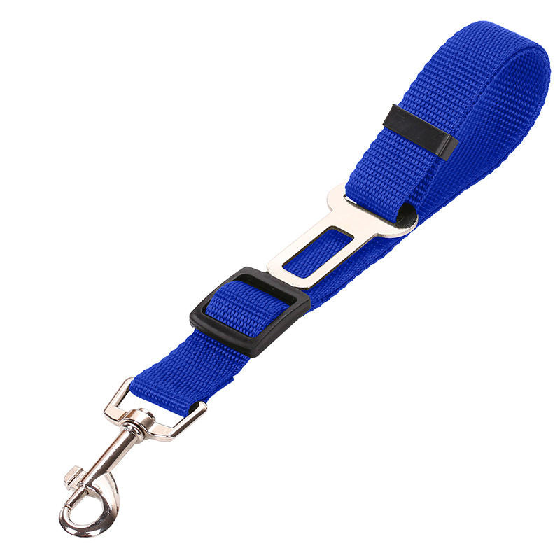 Adjustable Nylon Pet Car Seat Belt – Vehicle Safety Leash for Dogs & Cats
